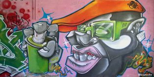 Mural na Av.Marechal Gomes da Costa em Marvila